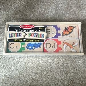 Melissa and Doug self correcting A-Z puzzle